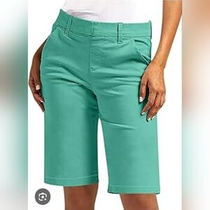 Coral Bay Mint Green Bermuda Shorts
